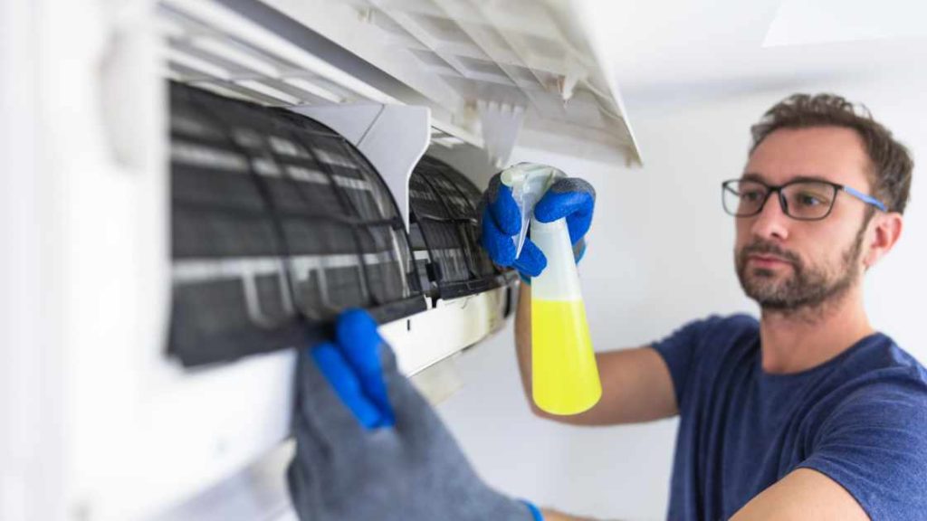 how to clean outdoor ac unit