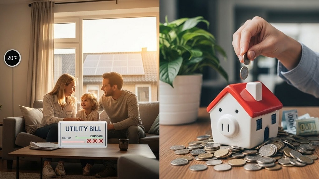 Environmentally friendly home interior featuring LED lighting