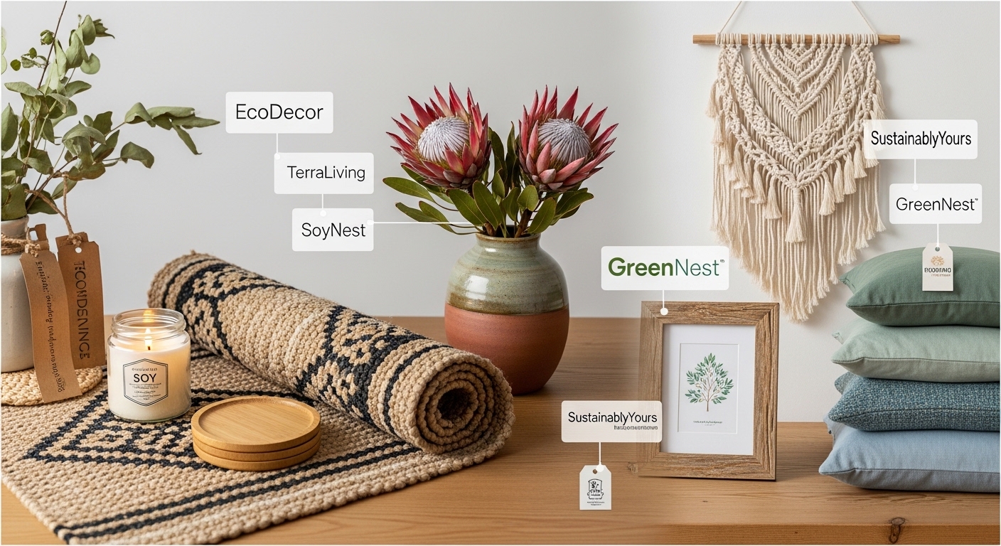 Close view of FSC certified wooden furniture in modern interior