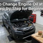 removing oil filter with oil filter pliers step by step
