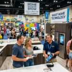 Homeowners and interior designers exploring kitchen remodeling and smart home technology displays at the Fort Lauderdale Home Design and Remodeling Show September 2026 inside the Broward County Convention Center