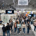 Visitors browsing remodeling booths inside the San Diego Convention Center in January 2027